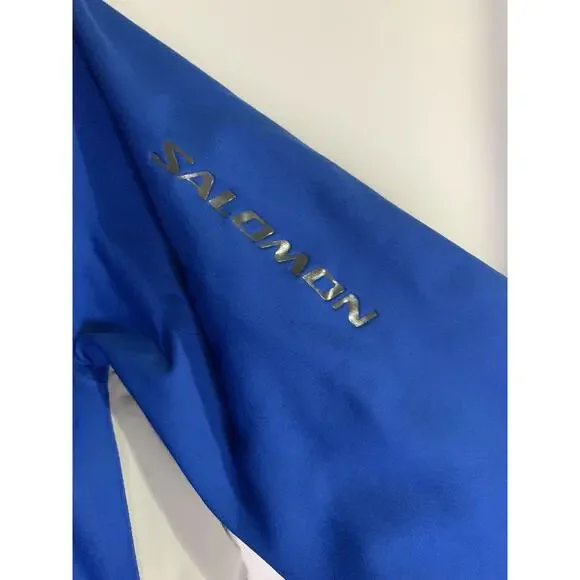 SALOMON CLIMA PRO Sample 2 Piece Ski Snowboard Jacket Coat Blue Grey Large - Picture 8 of 11